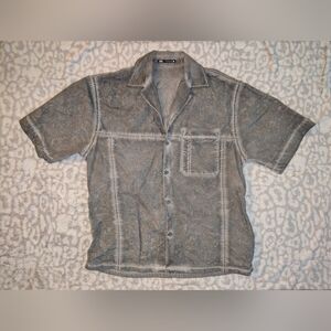 Men's Gray Casual  ZARA Shirt